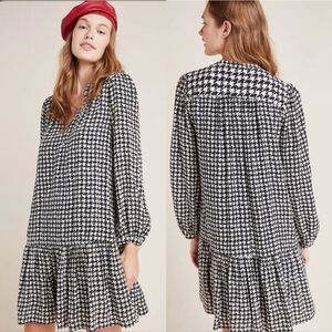 Anthropologie Maeve Houndstooth dress